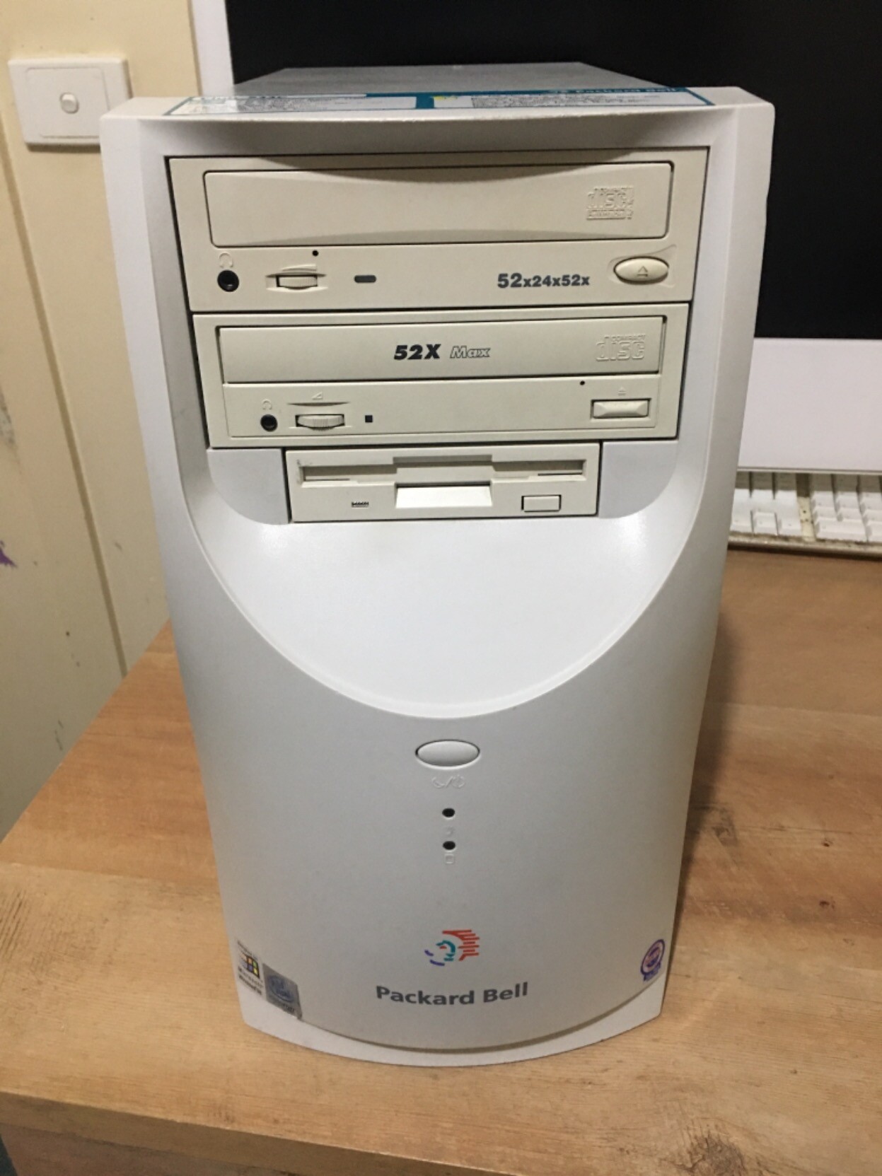Front of the PC.