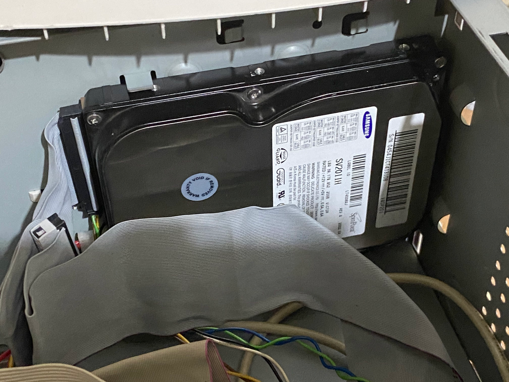 PATA hard disk.